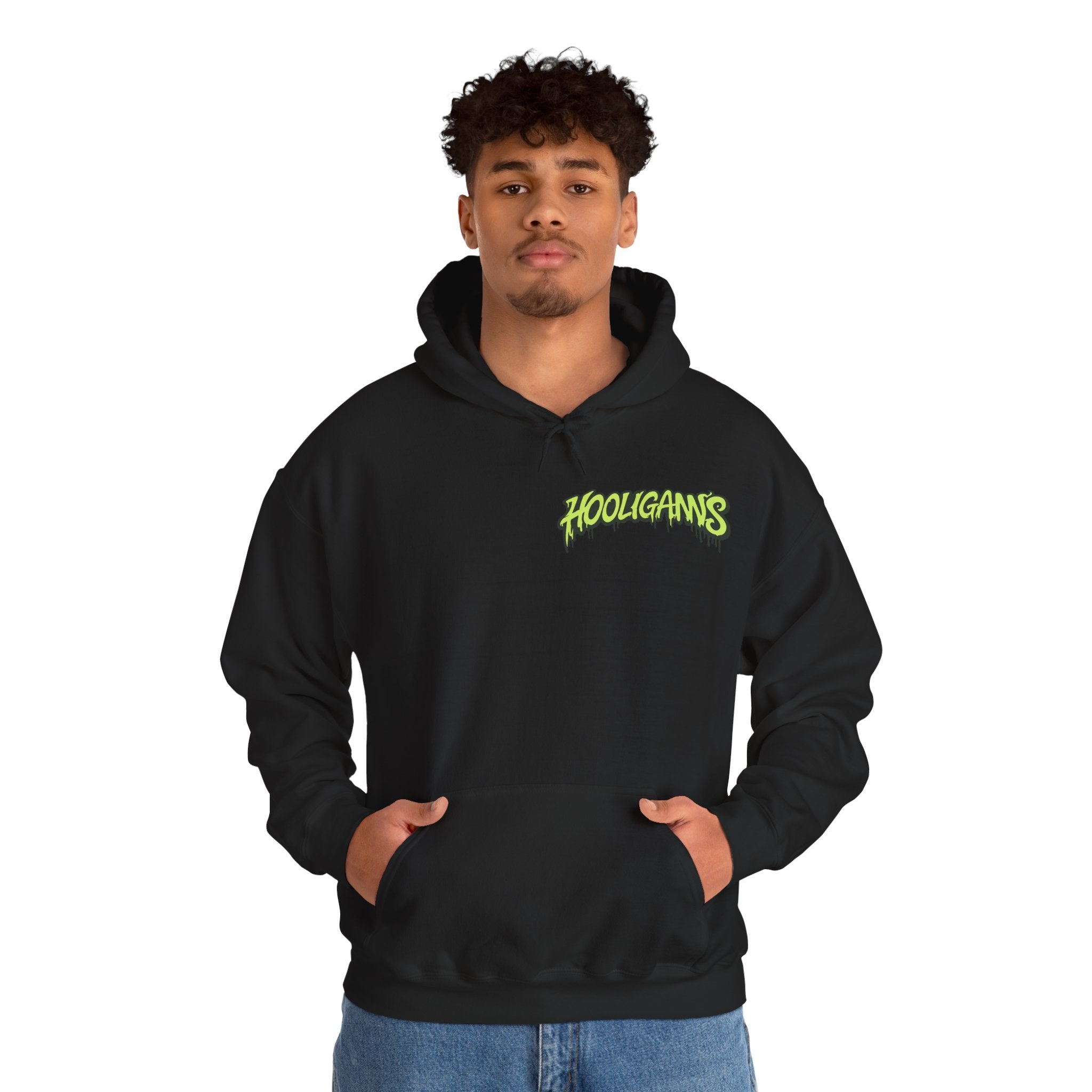 Neon Green Skull Hoodie