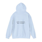 Anti Social But Iconic Gen Z rebellious graphic hoodie premium streetwear USA Hooliganns