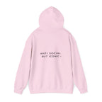 Anti Social But Iconic Gen Z rebellious graphic hoodie premium streetwear USA Hooliganns