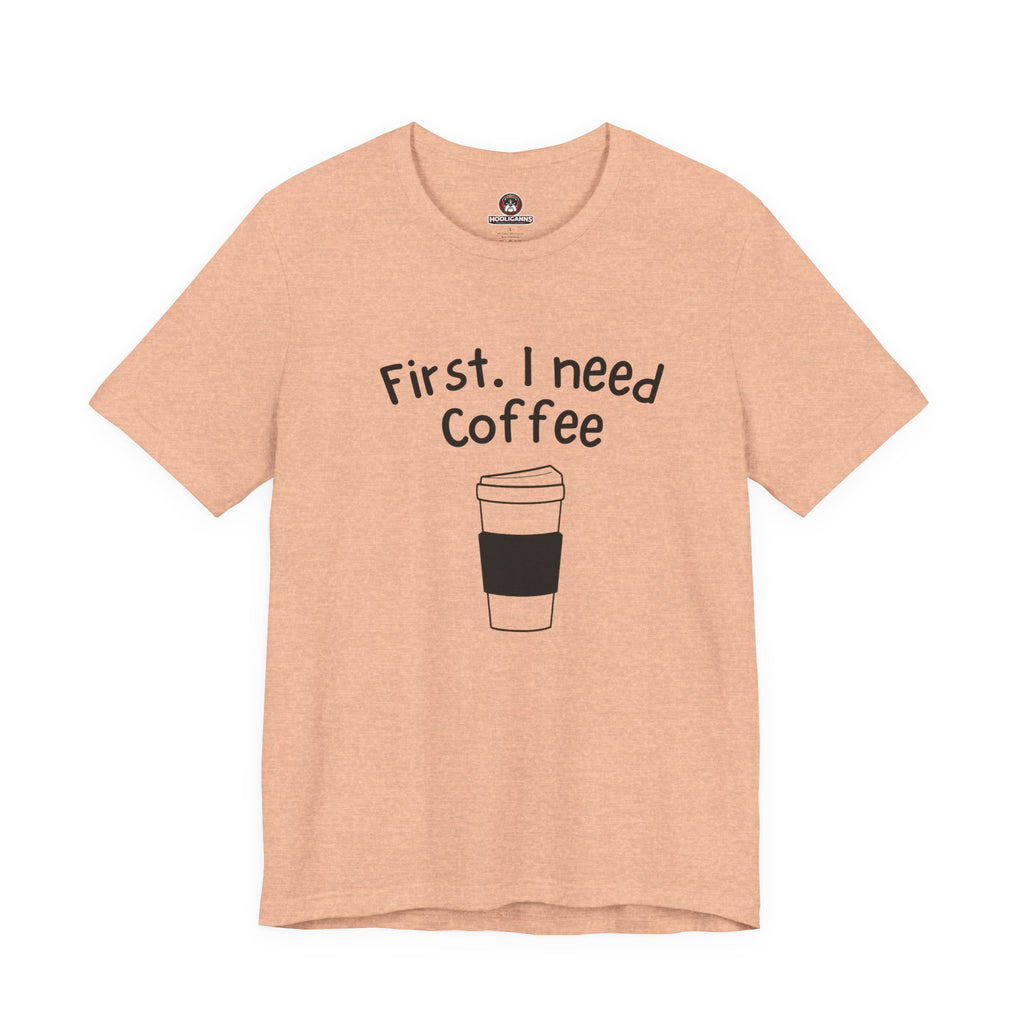 Coffee Lovers funny caffeine graphic tee minimal streetwear unisex morning USA Hooliganns