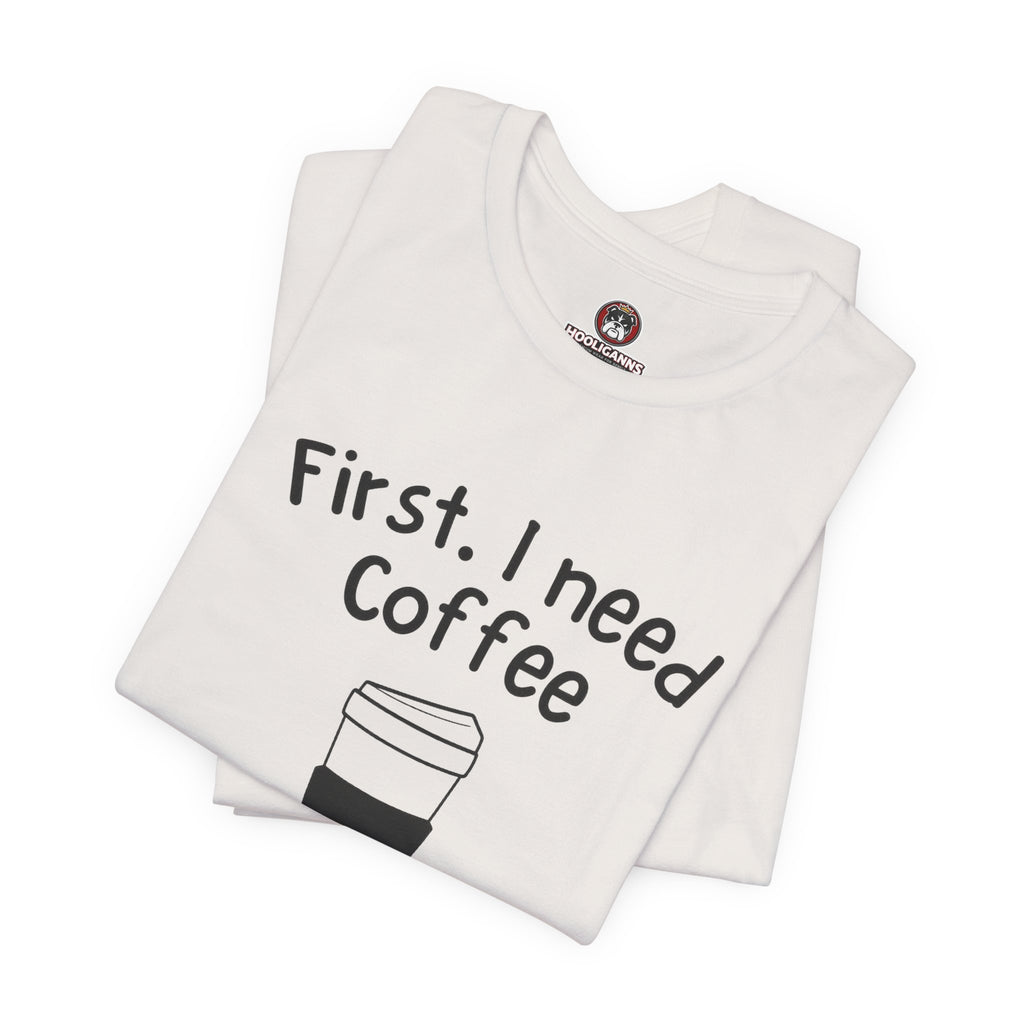 Coffee Lovers tee graphic detail barista caffeine design USA Hooliganns