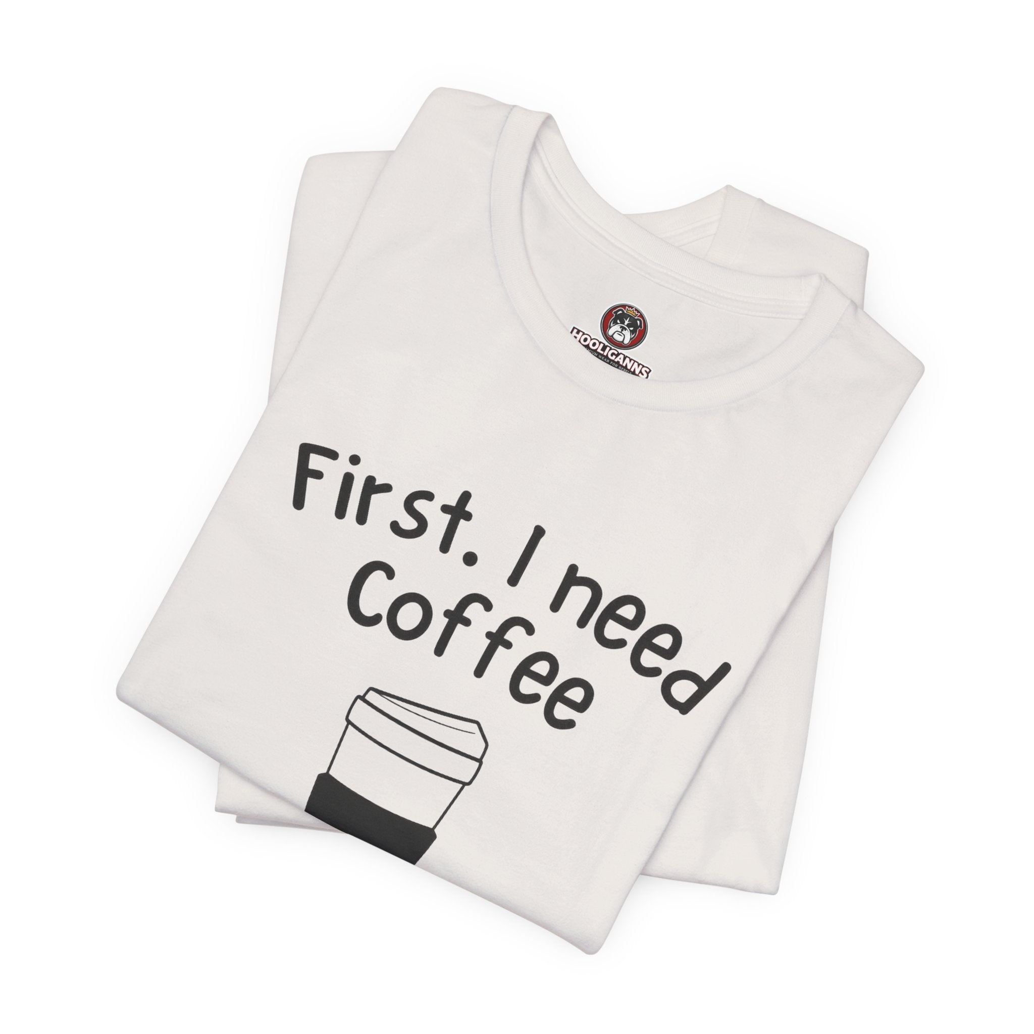 Coffee Lovers tee graphic detail barista caffeine design USA Hooliganns