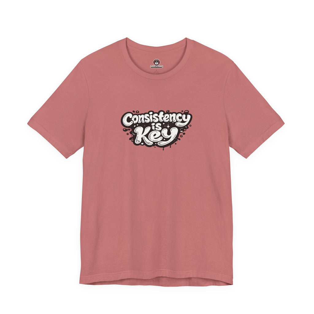 Consistency Is Key motivational graphic tee streetwear unisex workout USA Hooliganns