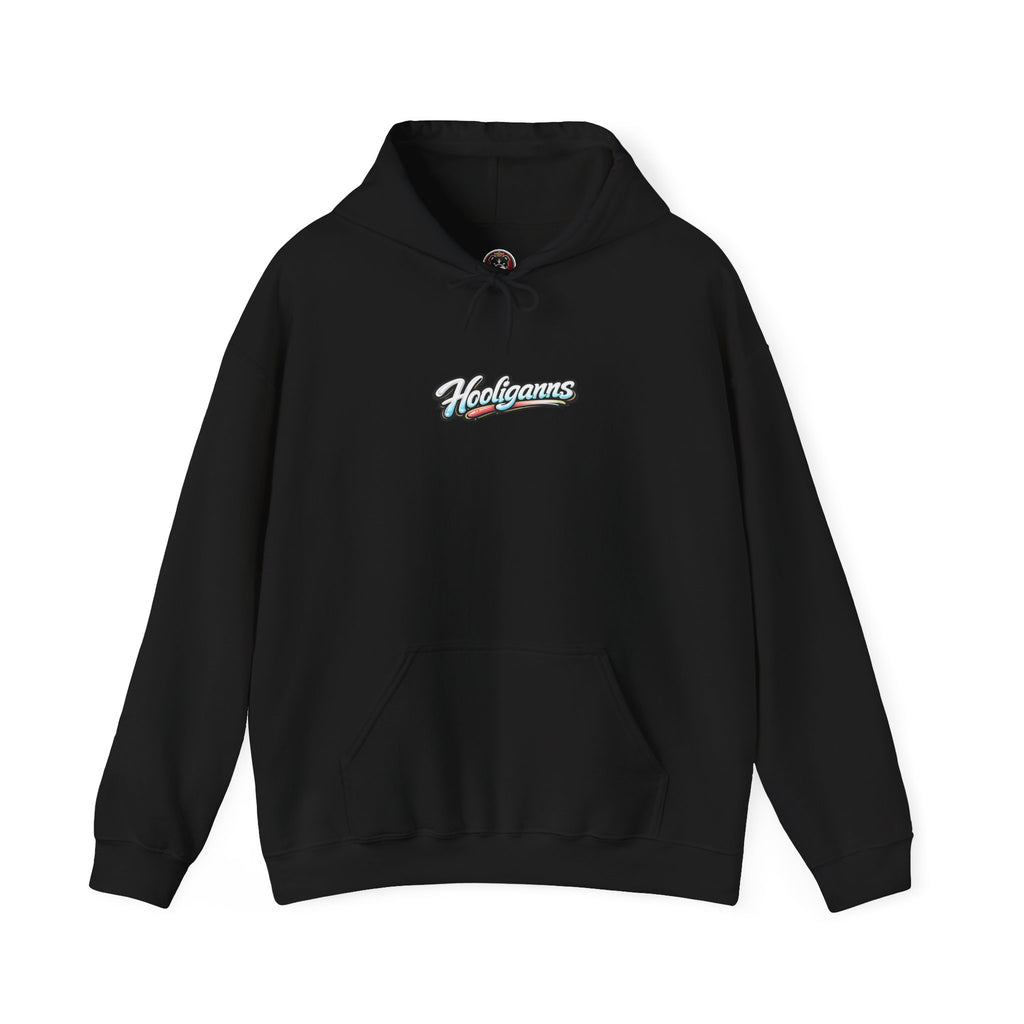 Go Weird quirky retro graphic hoodie skater streetwear unisex black USA Hooliganns