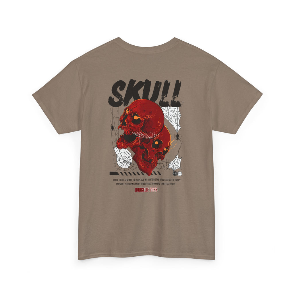 Skull graphic tee back view punk rock alternative streetwear USA Hooliganns