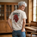 Skull graphic tee back view punk rock alternative streetwear USA Hooliganns
