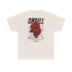 Skull graphic tee back view punk rock alternative streetwear USA Hooliganns