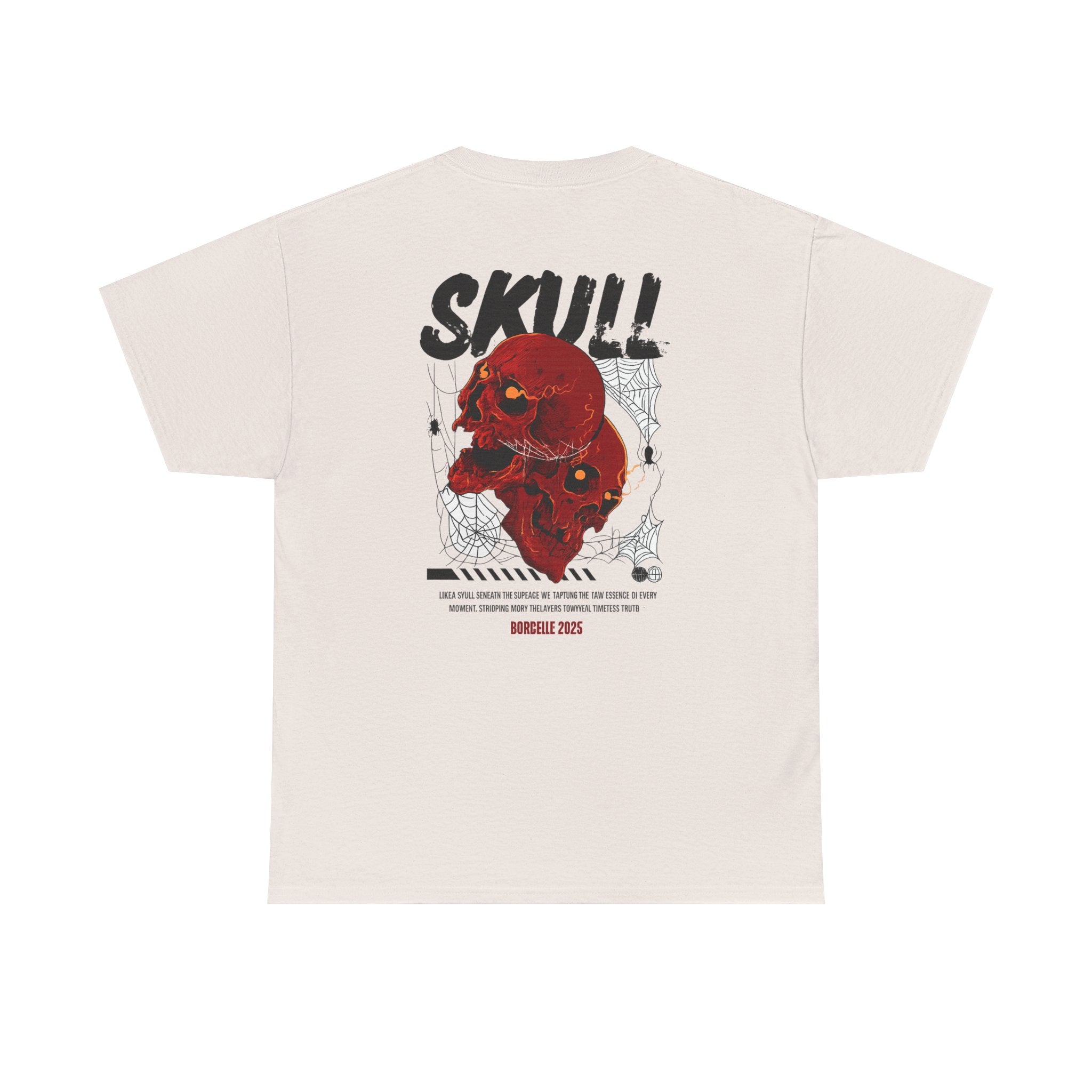 Skull graphic tee back view punk rock alternative streetwear USA Hooliganns