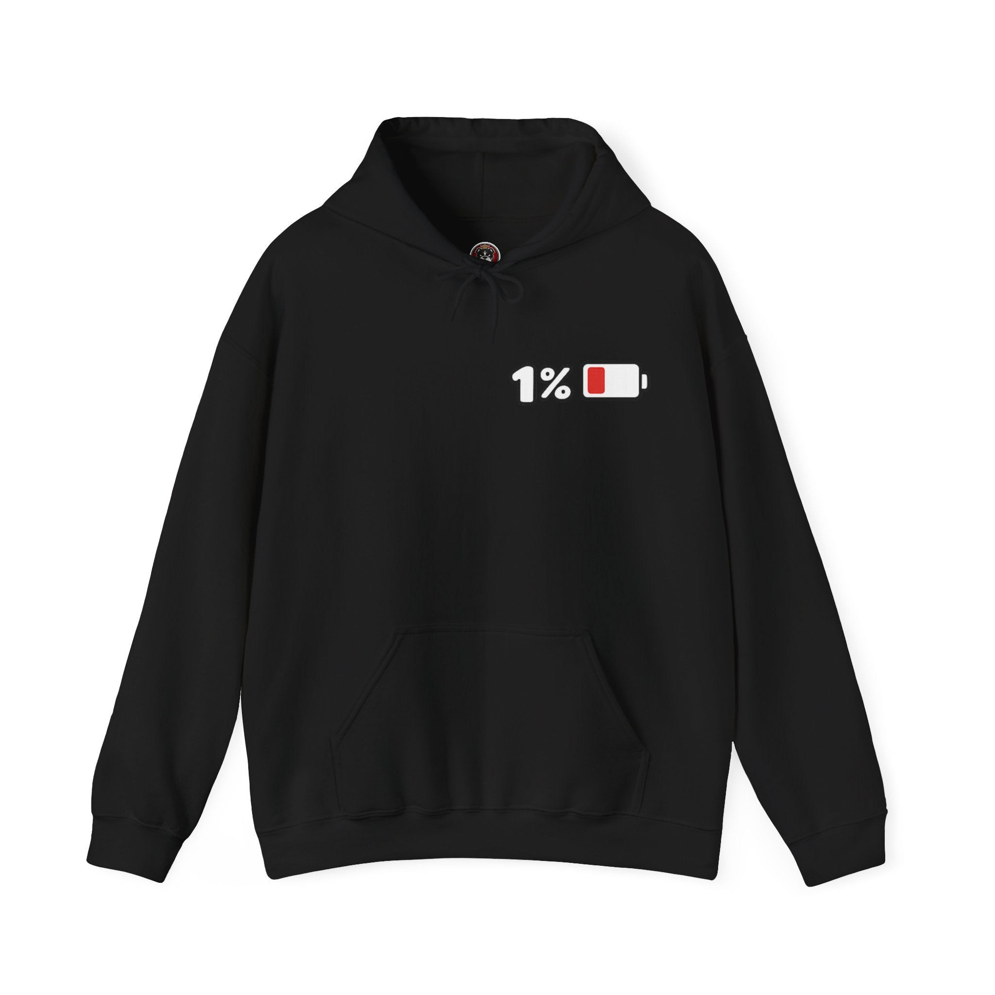 Social Battery 1 percent funny introvert graphic hoodie unisex streetwear USA Hooliganns