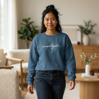 Unapologetic bold statement crewneck sweatshirt unisex streetwear maroon USA Hooliganns